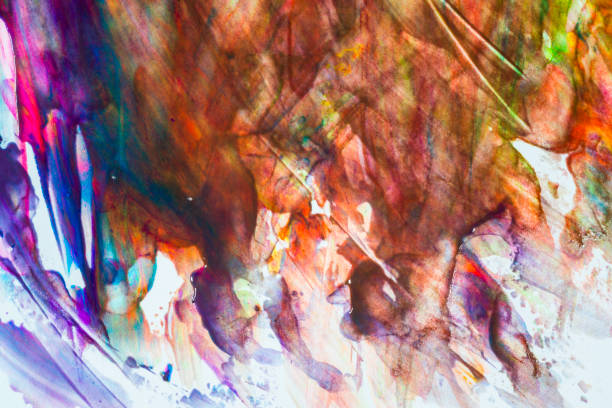 istock Abstract art colourful background. Hand-painted background.  - Image 1089741896