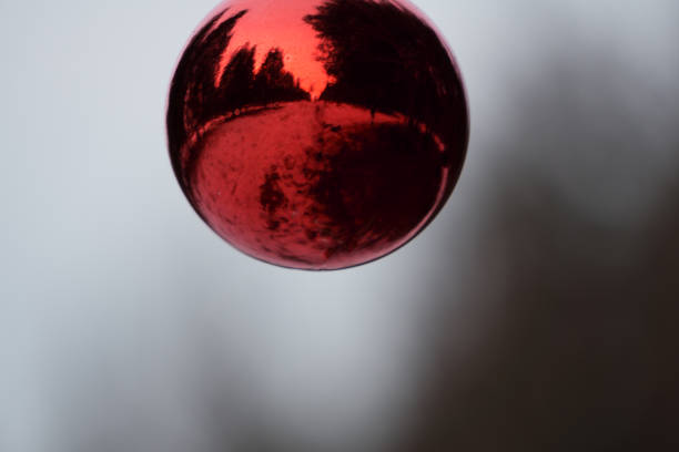 istock red christmas ball over white background 1089744750