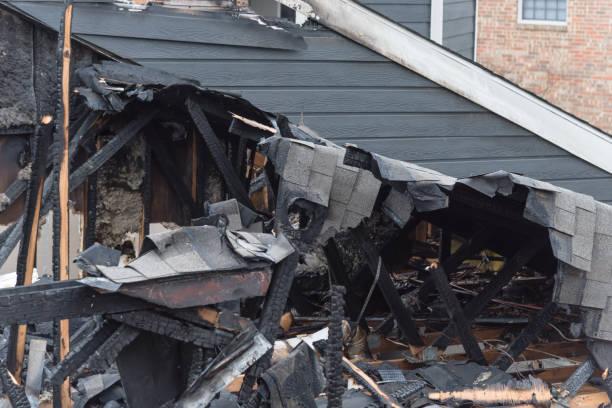 istock Damaged apartment building after burned by fire in Texas, USA 1089745498