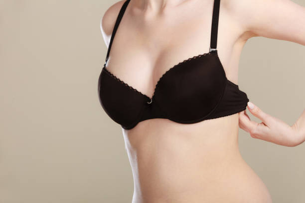 istock Girl getting comfortable in her bra 1089751148