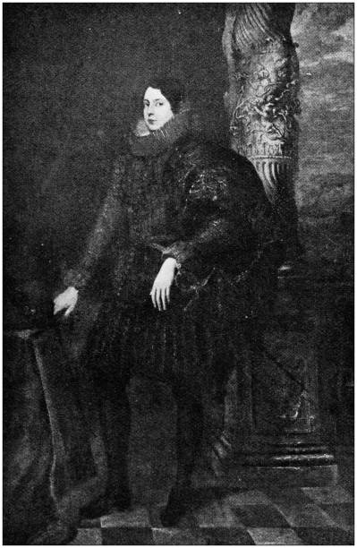istock Antique art painting illustration: Van Dyck - Man 1089753498