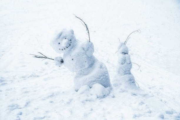 istock Snowmans at snowy country 1089755606