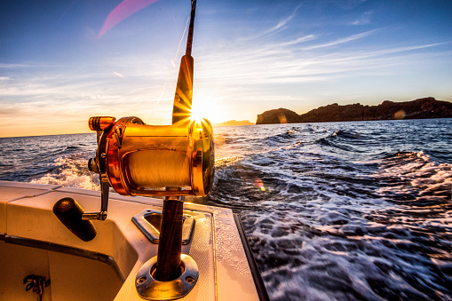 Big Game fishing reels ready to catch a big top water fish