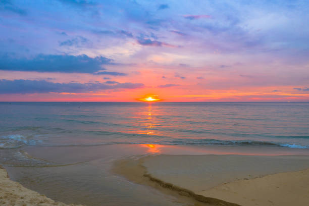 istock reflection of red sunset above the sea 1089761782