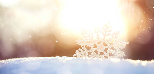 istock Snowflake on snow.Winter holidays and Christmas background. 1089763224