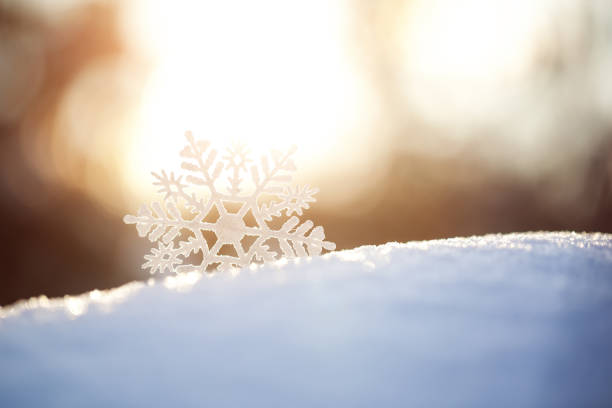 istock Snowflake on snow.Winter holidays and Christmas background. 1089763250