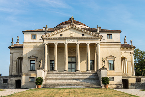 Villa La Rotonda is a Renaissance villa designed by Andrea Palladio and located outside Vicenza in northern Italy, It is also known as Villa Capra. Along with other works by Palladio, the building is conserved as part of the World Heritage Site \