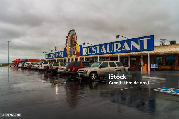 Cherokee Trading Post And Restaurant Oklahoma Usa Stock Photo - Download Image Now