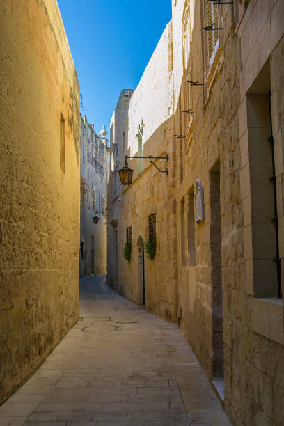 istock Narrow streets in old town Mdina in Malta 1089768960