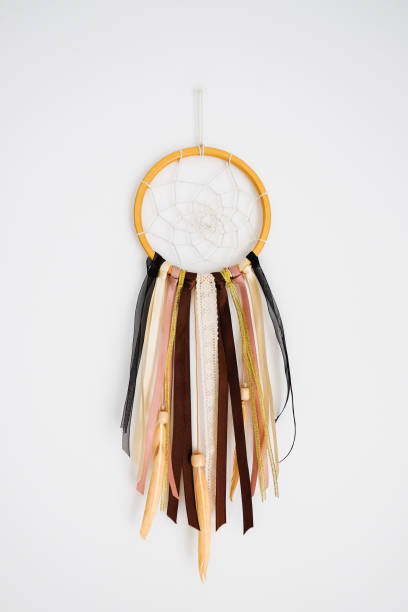 istock Isolated golden handmade decoration bohemian dreamcatcher 1089772814