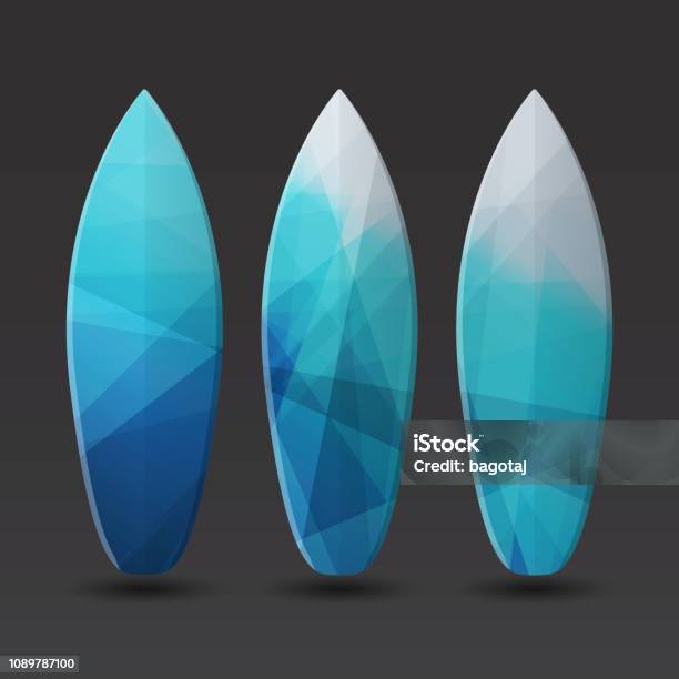 Vector Surfboards Design Template Stock Illustration Download Image
