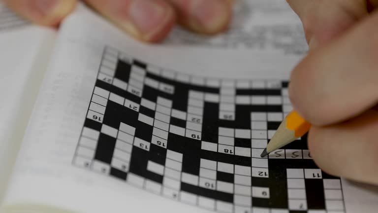 writing answer in crossword puzzle