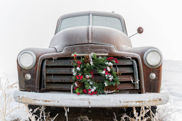 istock front view of an old truck 1089787290