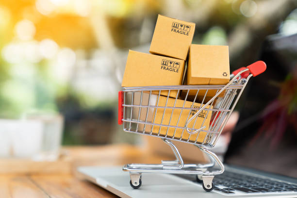 istock online shopping and delivering concept 1089788930