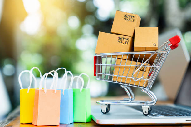 istock online shopping and delivering concept 1089788970