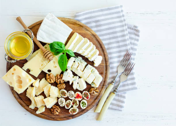 istock Plate with different kind of cheese 1089792736