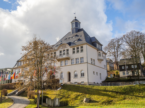 City hall of Klingenthal in Saxony