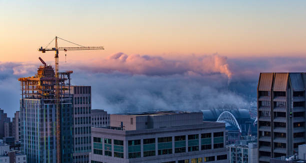 시애틀 - building exterior usa washington state seattle 뉴스 사진 이미지