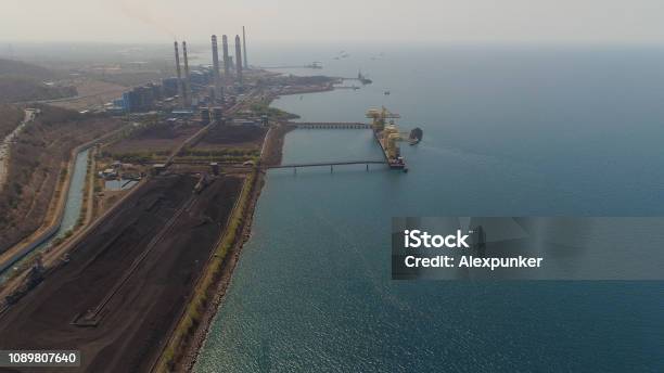 Java Power Plant Power Station Java Indonesia Stock Photo - Download Image Now - Aerial ...