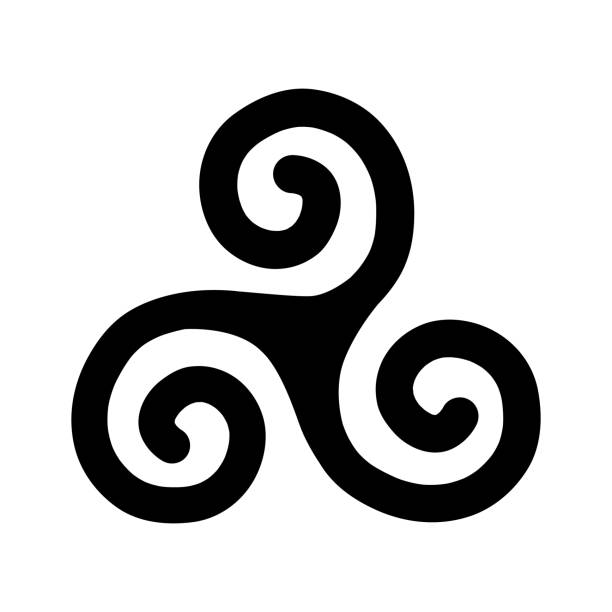 Celtic Triple Spiral Tattoo Illustrations, Royalty-Free Vector Graphics &  Clip Art - iStock