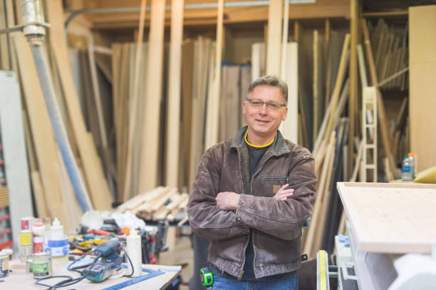 istock Portrait of a master woodworker 1089817186