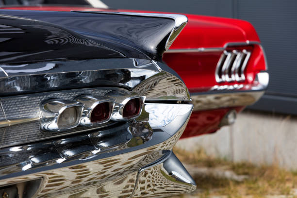istock Tail Lights of Classic Cars 1089823000