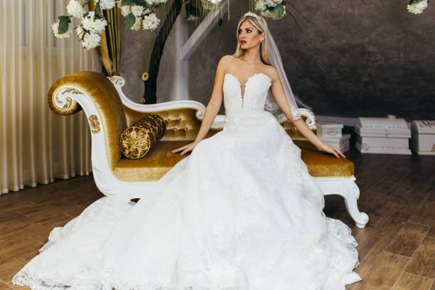 istock Bride in weeding dress 1089827580