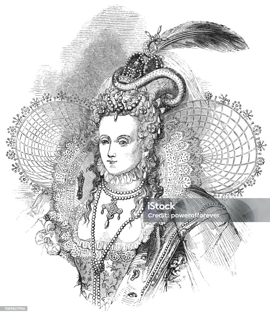 Elizabeth I Queen Of England Stock Illustration - Download Image Now - Elizabethan  Style, One Woman Only, Women - iStock