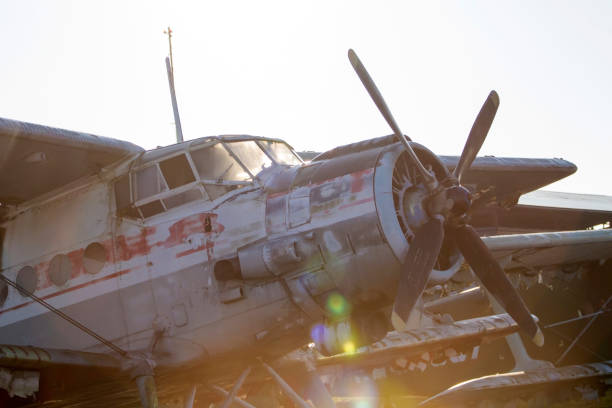 istock screw and cockpit of an old single-engine aircraft 1089828282
