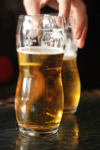 istock Two glasses of light beer 1089831934