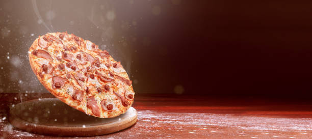 istock classic pizza on a dark wooden table 1089834886