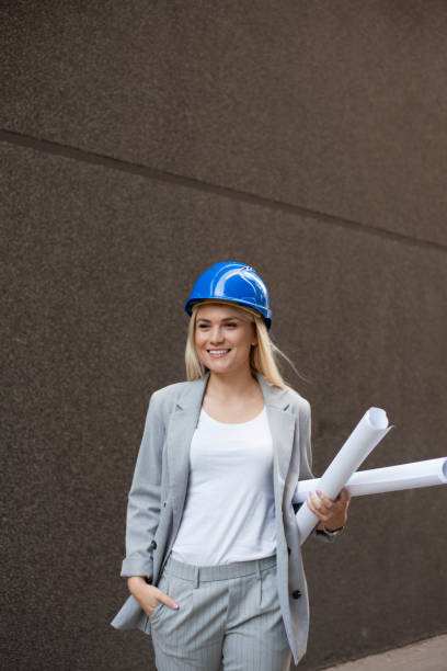 istock Woman civil engineer or architect . 1089842172