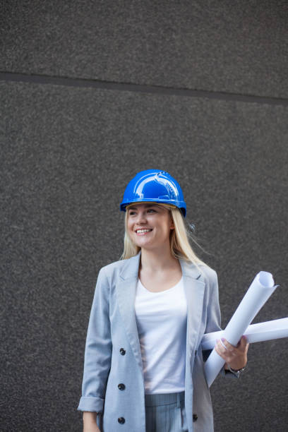 istock Woman civil engineer or architect . 1089842230