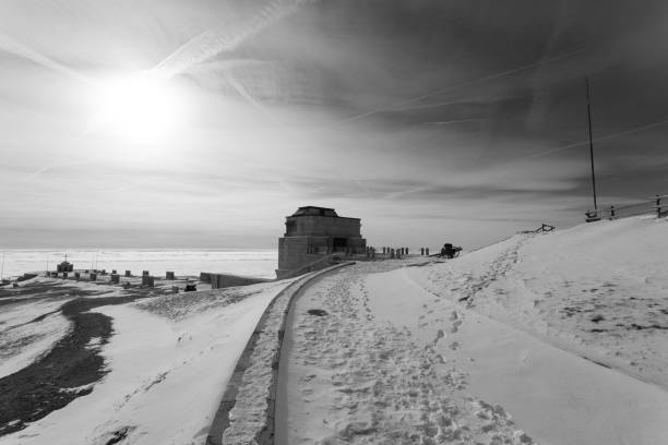 istock Monte grappa war memorial winter view, Italy 1089846580