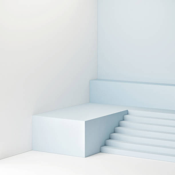 istock Podium in abstract room, interior 1089857062