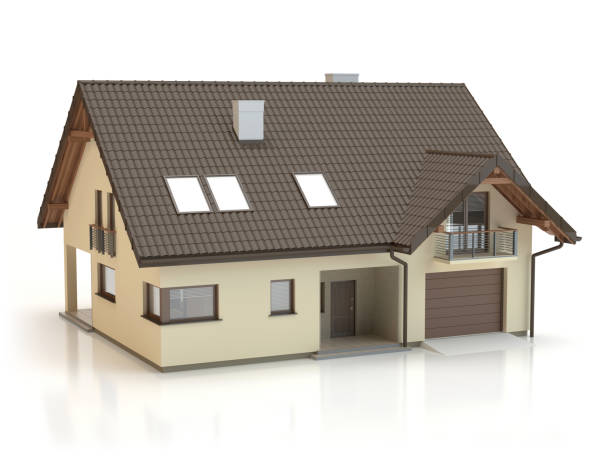 House illustration, 3D illustration