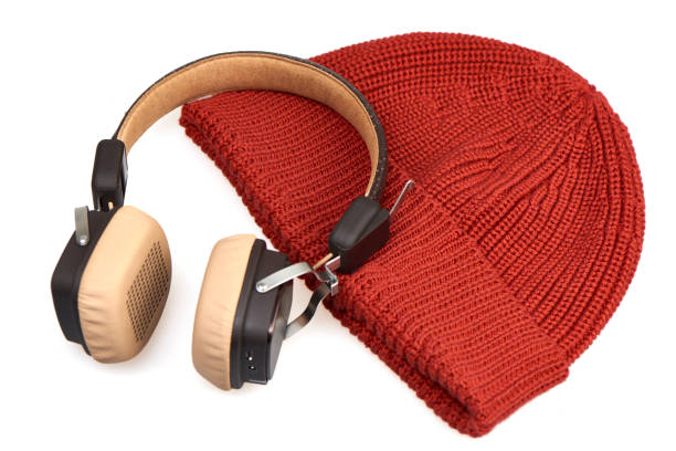 istock Beret And Headphone On White Background 1089886358