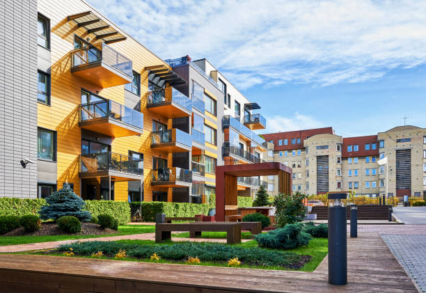 istock Modern complex of apartment residential buildings 1089901540