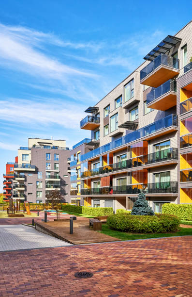 istock Modern complex of apartment residential buildings 1089901696