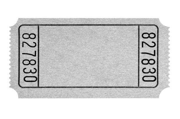 istock Blank gray movie ticket isolated on white 1089920640