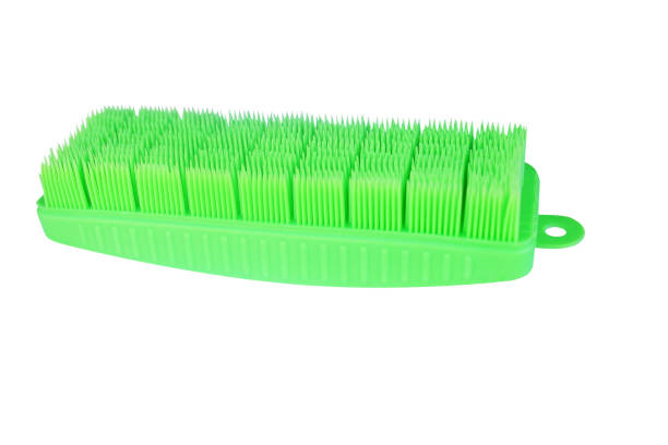 istock Green plastic  brush for cleaning clothes,Washing brush 1089925600