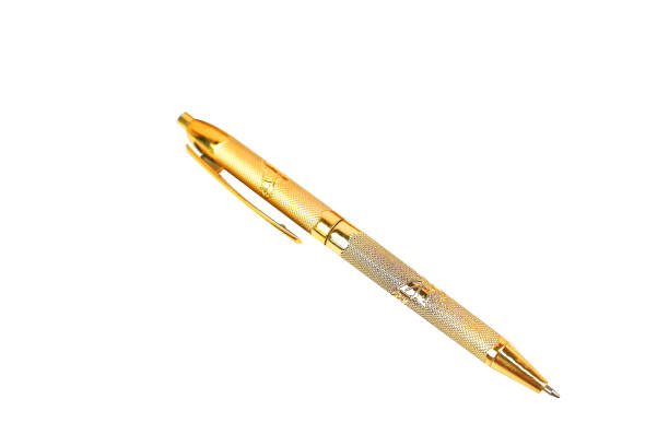 istock gold pen oblique isolated on white background 1089925928