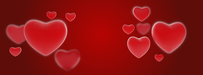Heart Shape And Valentines Day Background