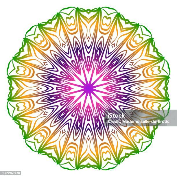 Therapy Pattern Vector Antistress Therapy Pattern Mandala For Design Backgrounds Vector ...
