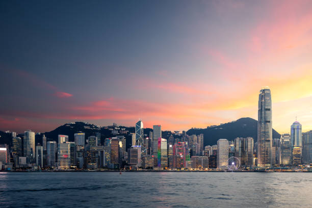 istock Hong Kong Skyline at Sunset 1089976838