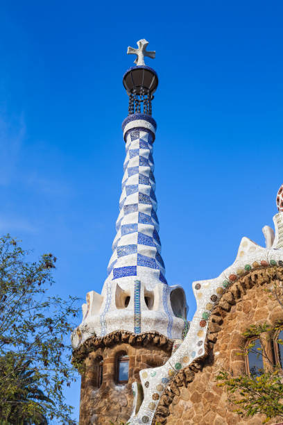 istock Gaudi style buidling ner Park Guell, Barcelona 1089989094