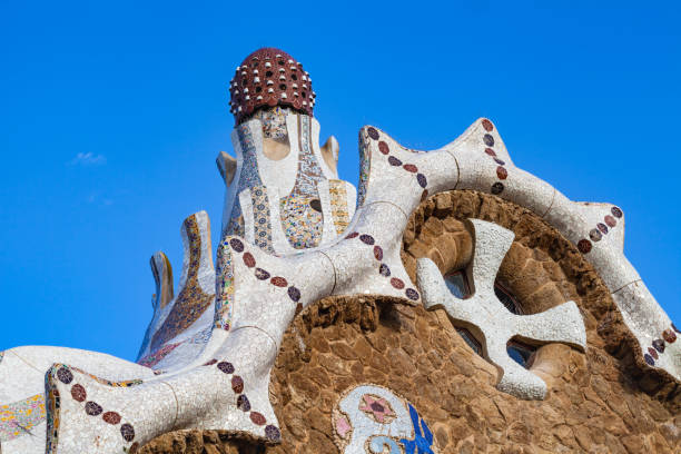 istock Gaudi style buidling ner Park Guell, Barcelona 1089993512
