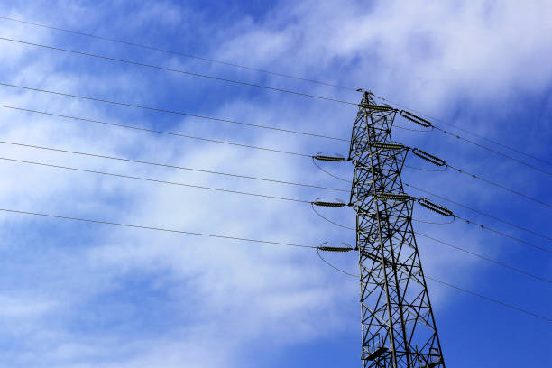 istock A large iron tower supporting power transmission lines 1090000630