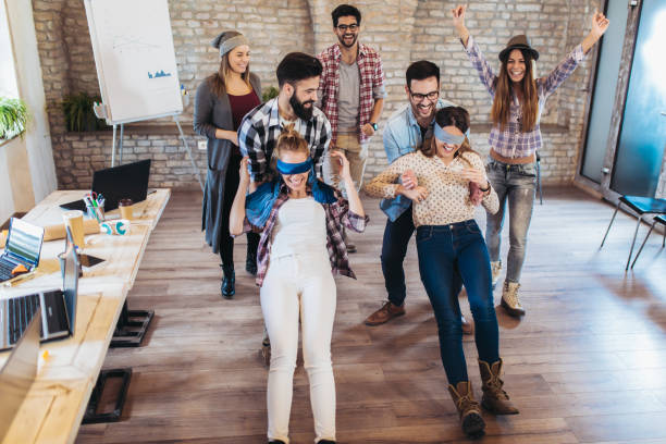 istock Business people play a game of trust 1090006964