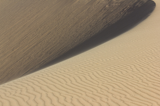 White sand dunes in Vietnam.